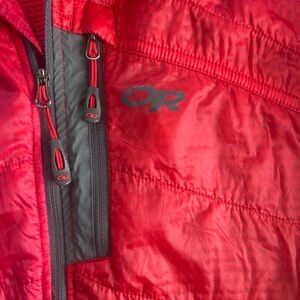 Outdoor Research veste hybride rouge femme S manteau léger technique